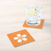 Charmante Sakura in Orange Paper Untersetzer (Vor Ort)