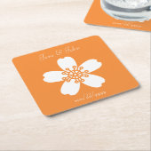 Charmante Sakura in Orange Paper Untersetzer (angewinkelt)