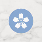 Charmante Sakura in Periwinkle Table Confetti Konfetti (Klein Vorderseite)