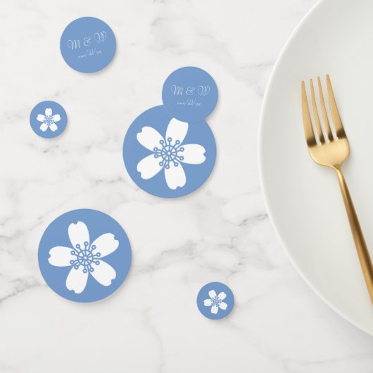 Charmante Sakura in Periwinkle Table Confetti Konfetti (Gruppe)