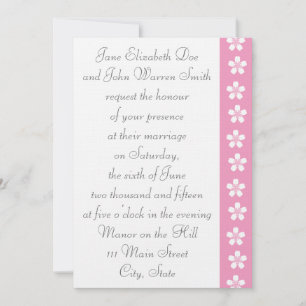 Charmante Sakura in Petal Pink Einladung zur Hochz