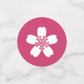 Charmante Sakura in Raspberry Table Confetti Konfetti (Klein Vorderseite)