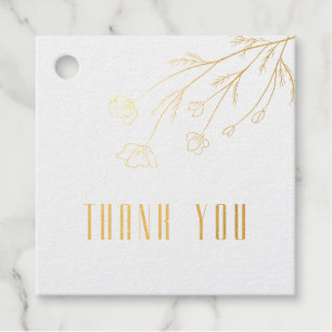Charmante Schablone floral elegante Schrift Folie Geschenkanhänger