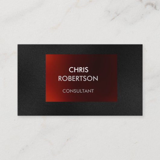 Charmante Schlicht-graue, attraktive Visitenkarte (Vorderseite)