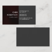 Charmante Schlichte, braune, attraktive Visitenkar Visitenkarte (Vorne/Hinten)