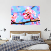 Charmante Schönheit der Sakura Blume im Springtime Leinwanddruck (Insitu (Schlafzimmer))