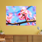 Charmante Schönheit der Sakura Blume im Springtime Leinwanddruck (Insitu (Wohnzimmer))