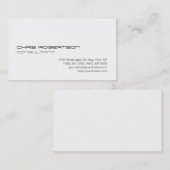 Charmante Schwarz-Weiß-Visitenkarte Visitenkarte (Vorne/Hinten)