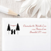 Charmante Silhouette Mountain Bears Adresse (Insitu)