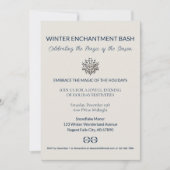 Charmante Snowflake Feier Einladung (Vorderseite)