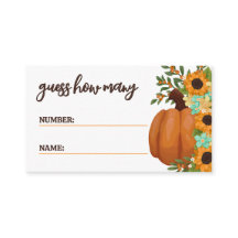 Charmante Sonnenblumen Guess Betrag Baby Dusche Sp