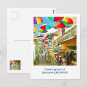 CHARMANTE STADT SZENTENDRE, UNGARN POSTKARTE (Vorne/Hinten)