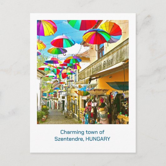 CHARMANTE STADT SZENTENDRE, UNGARN POSTKARTE (Vorderseite)