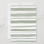 Charmante Süsse Pie First Geburtstag Einladung (Rückseite)