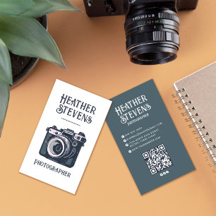 Charmante süße Retro-Kamera cooler Fotograf Visitenkarte