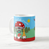Charmante Tasse "No Place like Gnome" (Vorderseite Links)