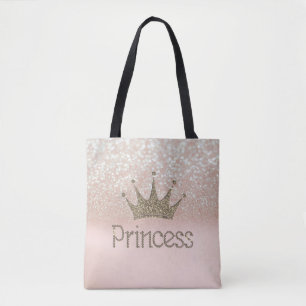 Charmante Tiara, Prinzessin, Glitter Bokeh Tasche
