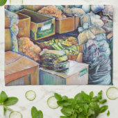 Charmante Versprechen des Fine Tekka Centre, Singa Geschirrtuch (Gefaltet)