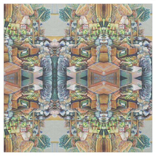 Charmante Versprechen eines Fine Tekka Center Sing Stoff (Muster)