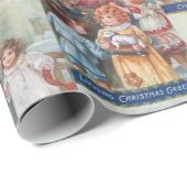 Charmante Viktorianische Kinder mit Weihnachten Geschenkpapier (Rolleneckpunkt)