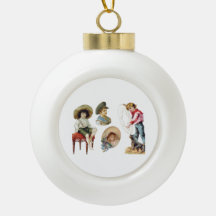 Charmante Viktorianische Kinder und Hundekollektio