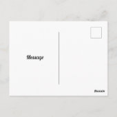 Charmante Vintage Hütte Landschaft Ölgemälde Postkarte (Rückseite)