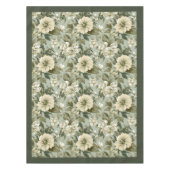 Charmante, Vintage, pastellfarbene Blume Tischdecke (Vorderseite)