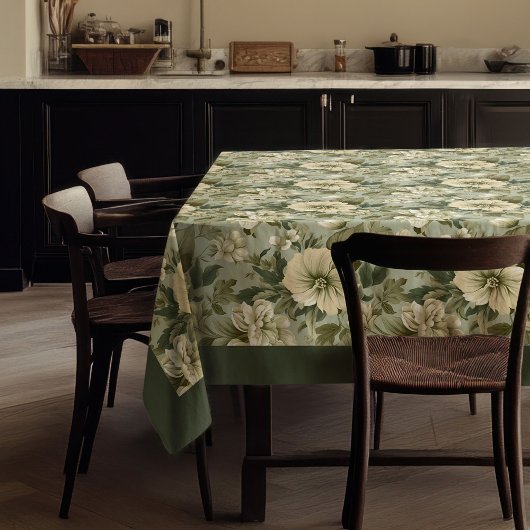 Charmante, Vintage, pastellfarbene Blume Tischdecke