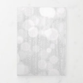 Charmante Vögel und Magnolienblüten Dreifach Gefaltete Einladung (Cover)