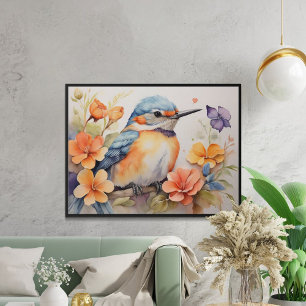 Charmante Vogelfreunde Poster