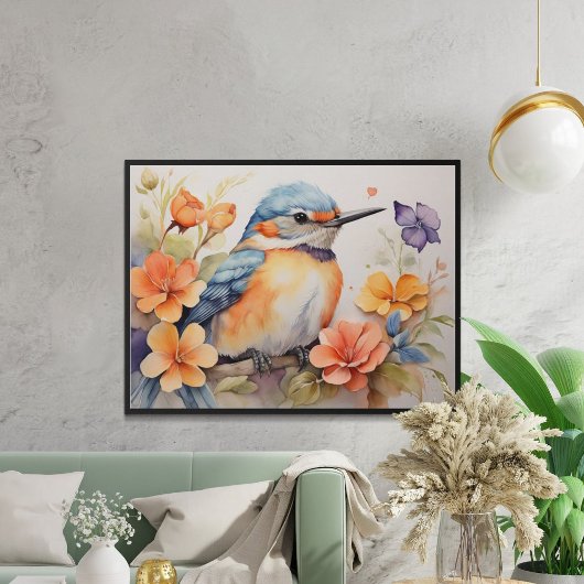 Charmante Vogelfreunde Poster