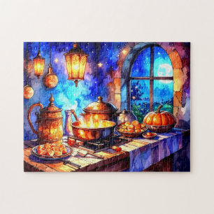 Charmante warme gemütliche Küche Kochen  Puzzle