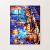 Charmante warme gemütliche Küche Kochen  Puzzle (Vertikal)