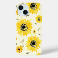 Charmante Wasserfarben Gelbe Sonnenblume