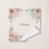 Charmante Wasserfarben Sketchy Blume Waschlappen (Waschlappen)