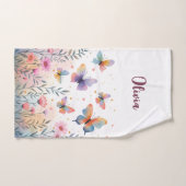 Charmante Wasserfarbenschmetterlingswiese Handtuch (Handtuch)