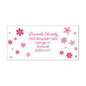 Charmante Weihnachts-Snowflake-Adresse Permastempel (Design)