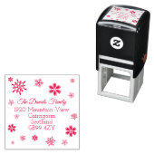 Charmante Weihnachts-Snowflake-Adresse Permastempel (Beispiel)