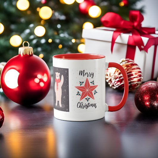 Charmante Weihnachts-Tasse mit 4 festlichen Design Tasse
