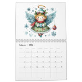 Charmante WeihnachtsAngels Folk Art Style Kalender (Feb 2026)