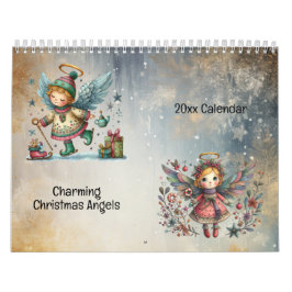 Charmante WeihnachtsAngels Folk Art Style Kalender