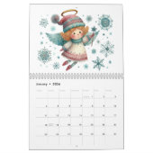Charmante WeihnachtsAngels Folk Art Style Kalender (Jan 2026)