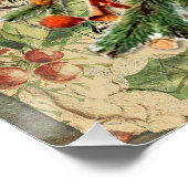 Charmante Weihnachtsbaum-Illustration Poster (Ecke)