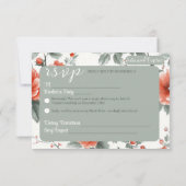 Charmante Weihnachtsfeier mit romantischem Foto RSVP Karte (Rückseite)