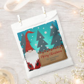 Charmante Weihnachtslandschaft Snowy Winter Landsc Geschenktütchen (Ausgeschnitten)