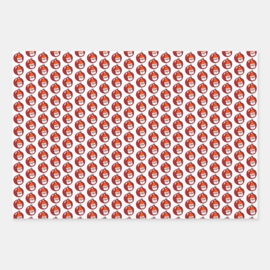 Charmante Weihnachtsschmuck Weihnachten Weihnachts Geschenkpapier Set (Vorderseite 2)