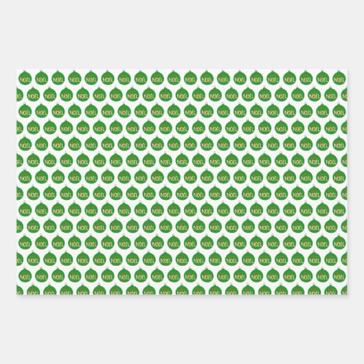 Charmante Weihnachtsschmuck Weihnachten Weihnachts Geschenkpapier Set (Vorderseite)