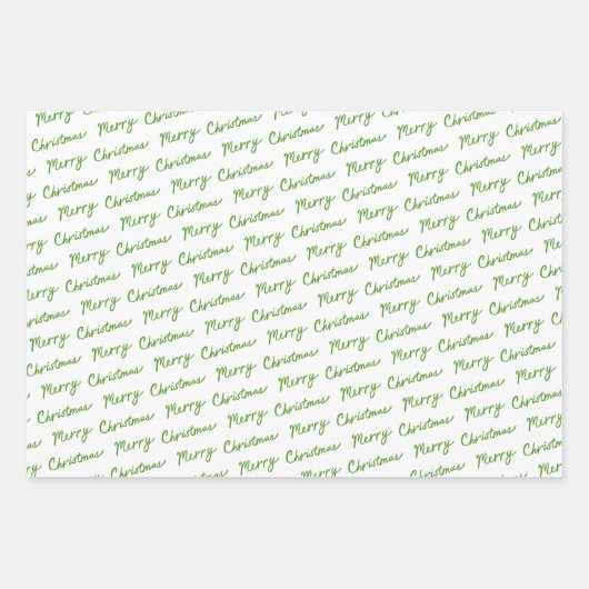 Charmante Weihnachtsschmuck Xmas Streifen Vielfalt Geschenkpapier Set (Vorderseite 3)