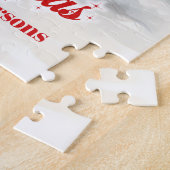 Charmante Weihnachtsszene mit kleinen Schneemänner Puzzle (Seite)