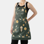 Charmante Weihnachtswald Green Custom Schürze (InSitu)